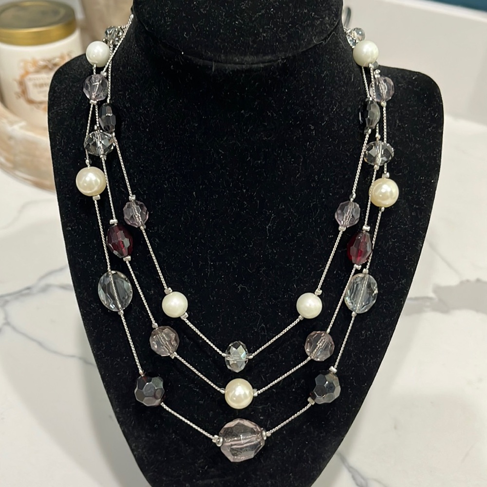 Ann Taylor three strand necklace.